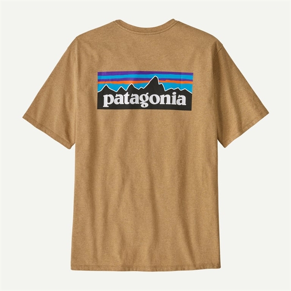 Patagonia Mens P-6 Logo Responsibili Tee - Talon Gold